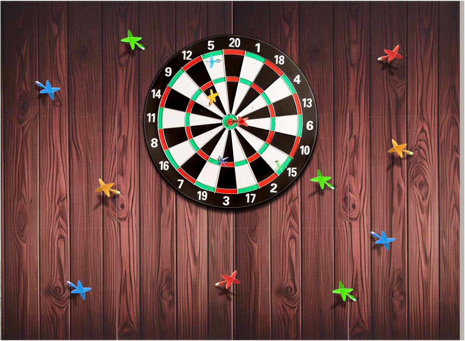 Dart Board Wall Protector, 47 x 35 in, 0.5 in Thick Felt Dart Board Surround Backboard, Self-Adhesive Wall Protection Backing, Cork Alternative for Game Room, Bar, Man Cave