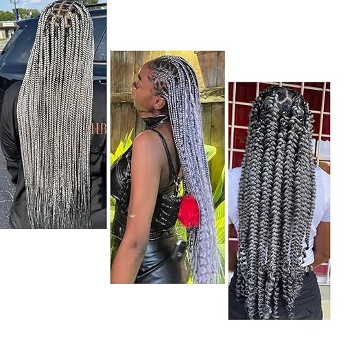 Miniatura 5 de Extensiones de Cabello para Trenzar Leticia Cabello Sintético Preestirado Yaki Cabello Ez para Trenzar