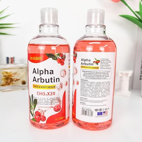 Generic Esencia hidratante para la piel con arbutina y AHA, para tez brillante e hidratada (arbutina, 16.9 fl oz), 1 onza (paquete de 1)