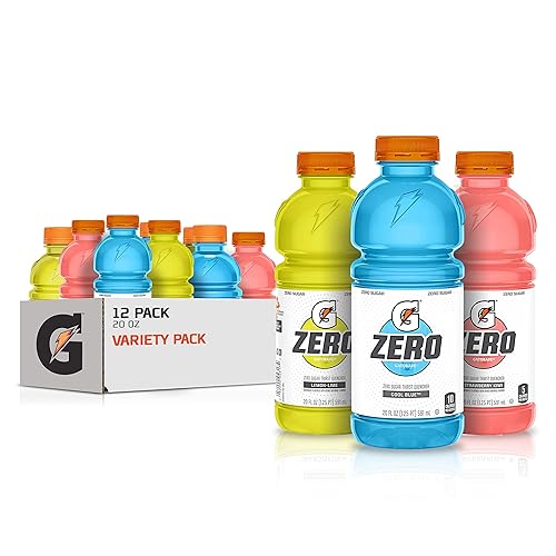 Miniatura 2 de Gatorade G Zero Thirst Quencher 3 Flavor Variety Pack 20oz Bottles 12 Pack