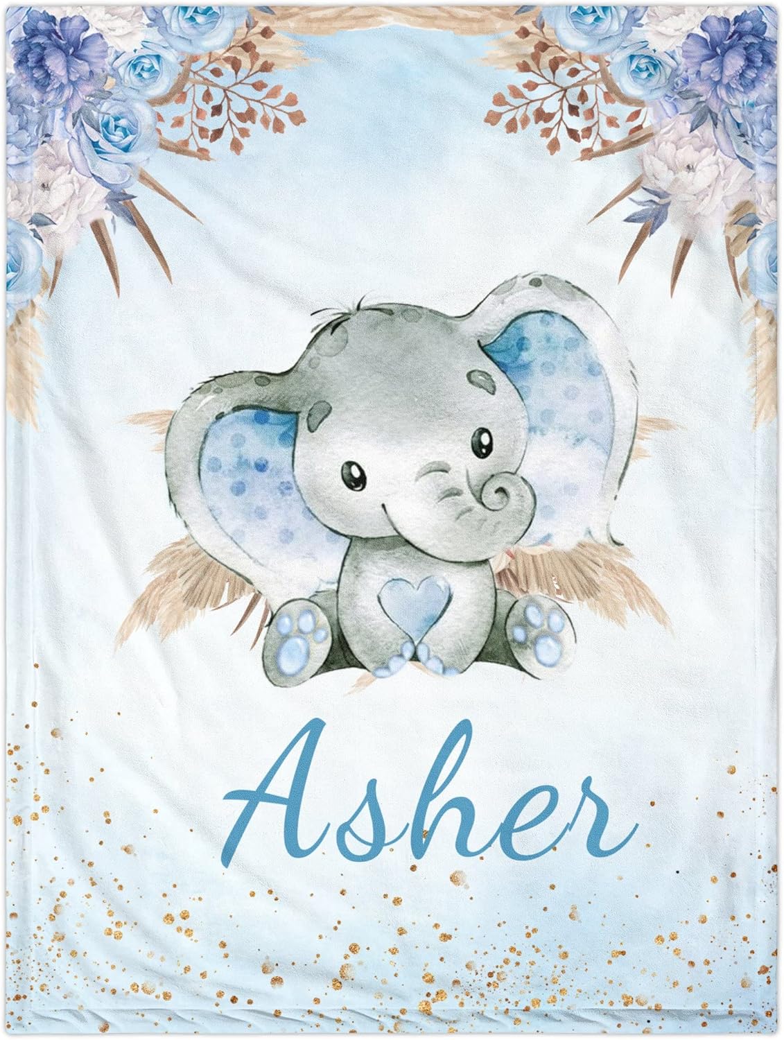 Personalized Baby Blanket with Name,Custom Baby Shower