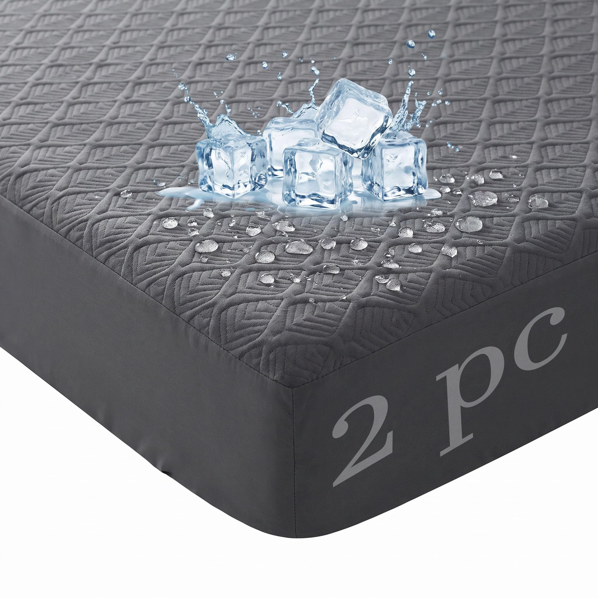 Softhour Twin Cooling Mattress Protector ，3D Waterproof Mattress Protector