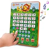 Just Smarty Alphabet Tablet to Learn Letters, ABC, Numbers, Shapes, Colors, Music & Words, Interactive Toddler Learning & Education Toys for Kids - Gifts for Age 3 4 5 Year Old Boys and Girls
