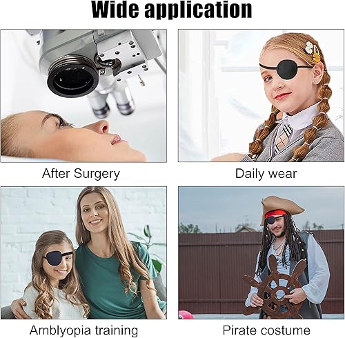 Miniatura 4 de Parches para ojos para adultos, 2 parches médicos para ojos para ambliopía, parches de ojos perezosos para ojos izquierdos o derechos, parche