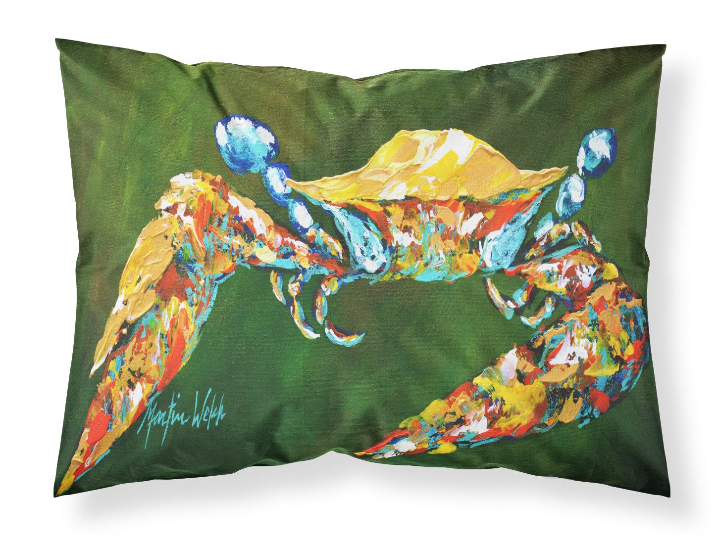 Taie d'oreiller crabe absorbante contre la transpiration Caroline s Treasures Mw1157