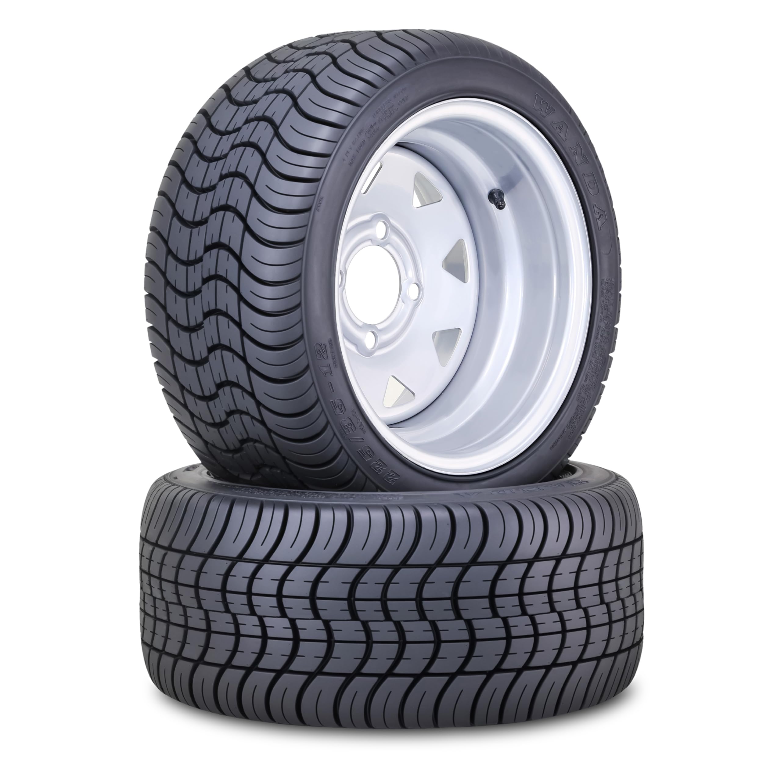 Amazon.com: WANDA Golf Cart Tire Wheel Assembly 225/35-12 with 4