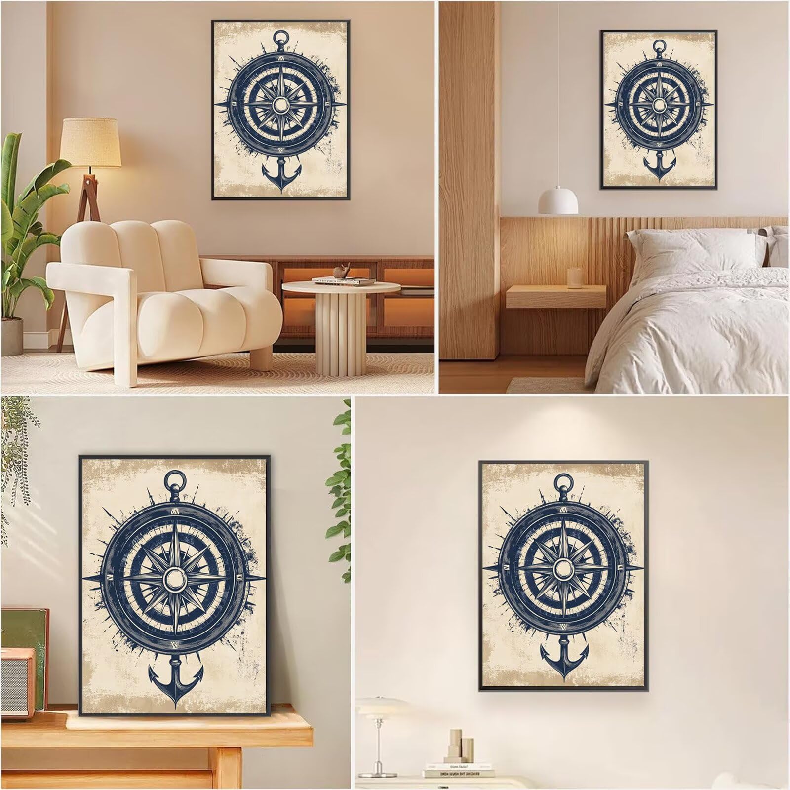 Diamond Painting Navigation, Anker Diamond Painting Erwachsene 5D Runder Full Drill Diamond-painting, DIY Kreuzstich Bastelset Kreativ Set für Erwachsene, Home Wand Dekor, Geschenke 70x100cm, Model811