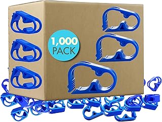 Tubing Clamp Blue Medium on/off Hose Control of Fluid or Air six-position Flow Control Bulk Pack Pinch Valve (250)