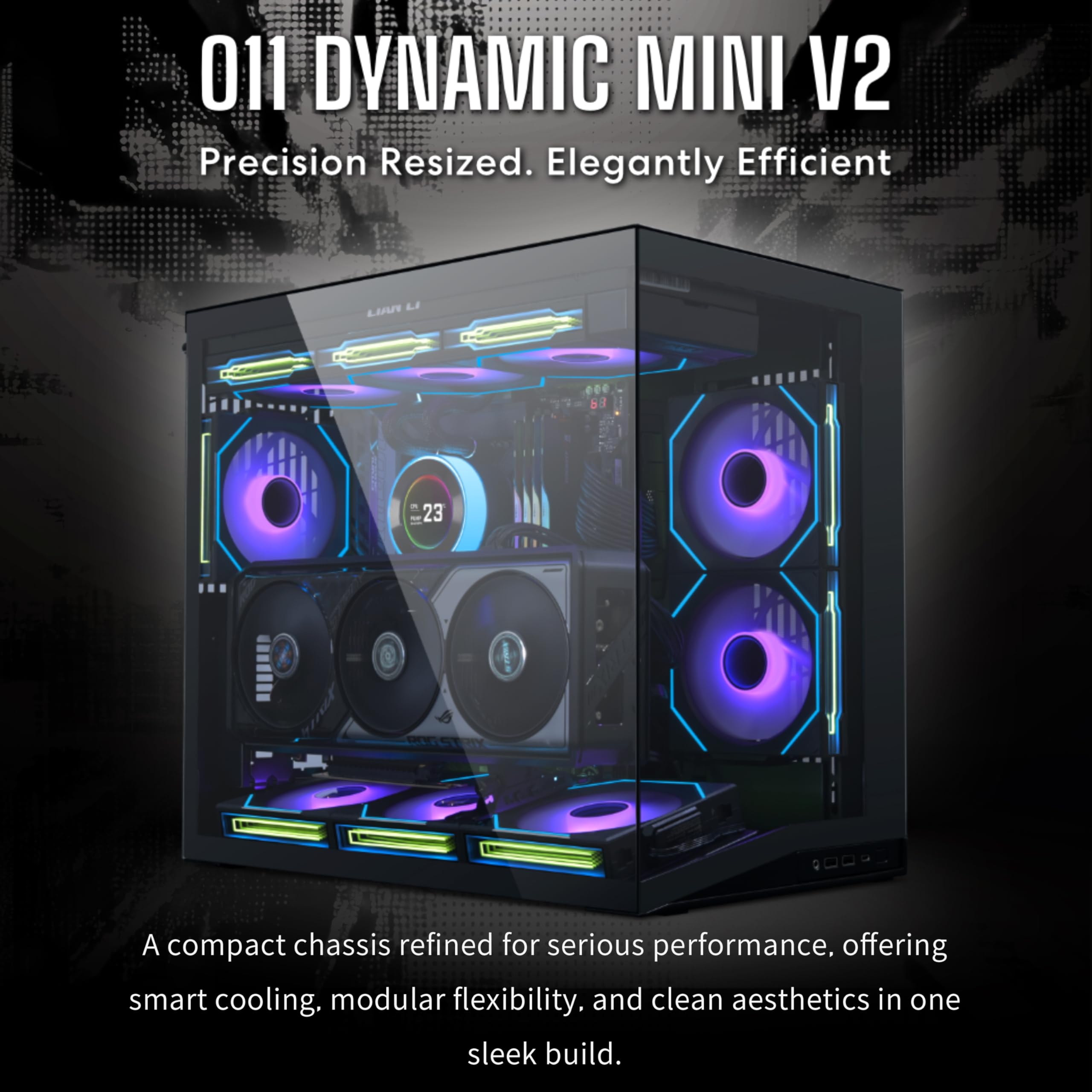 LIAN LI O11D MINI V2 Flow | Compact ATX Mid-Tower Airflow Computer