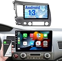 Vista 1 de Radio para Civic: 64G Estéreo de coche con Bluetooth AM FM Carplay Auto para Honda Civic 2006-2011, 10.1 "Pantalla táctil del mercado de accesorios