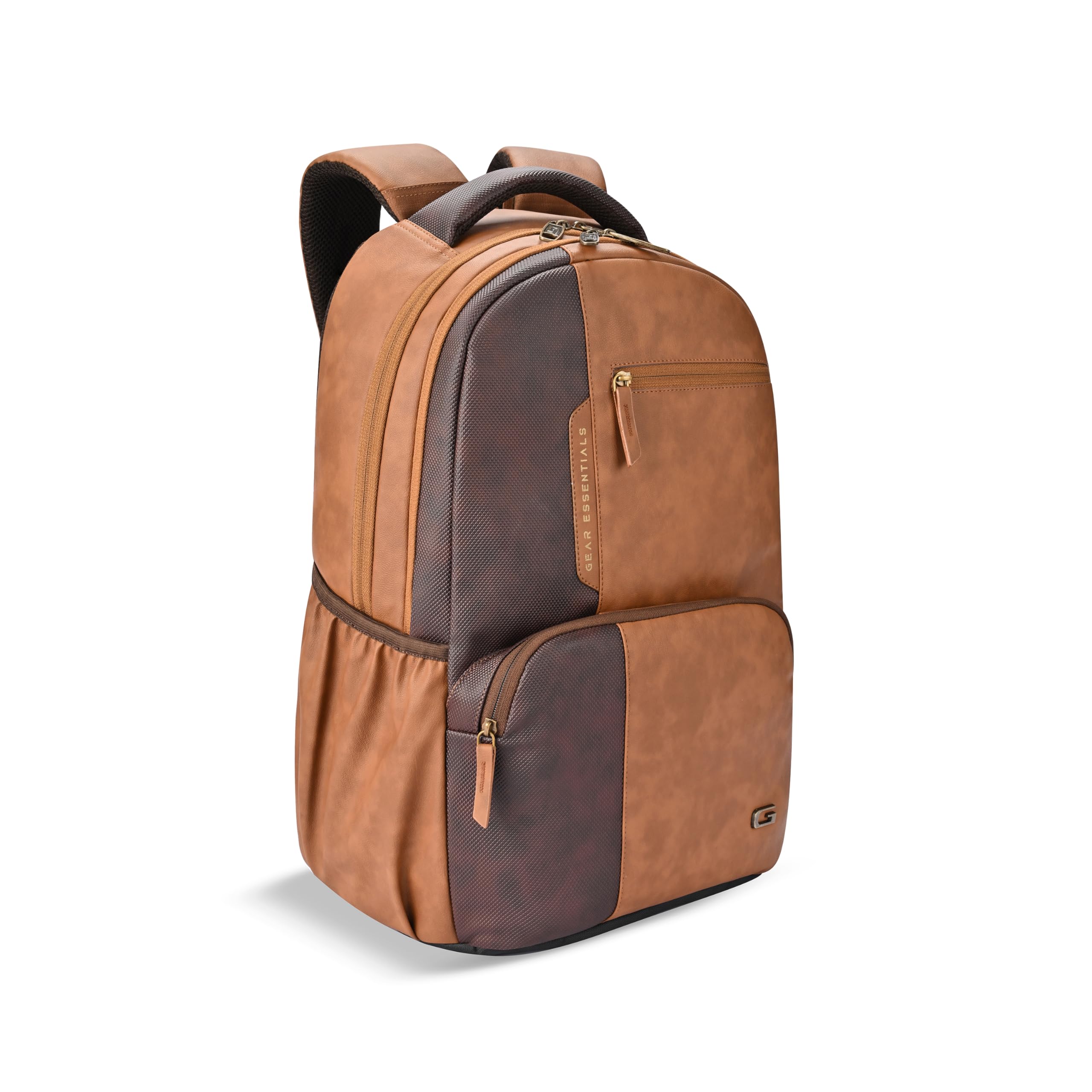 Gear Vintage 2 19" Brown Faux Leather Backpack - Image 1