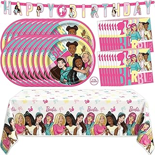 Barbie Birthday Party Decorations for Party | Serves 16 Guests | Banner,...