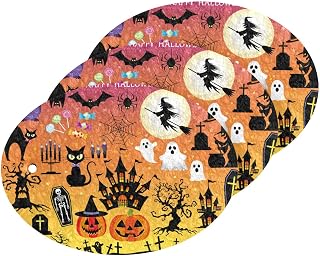 Halloween Pumpkin Bats Spider Web Kitchen Sponges Skeleton Cat Ghost Witch Cleaning Dish Sponges Non-Scratch Scrubber Sponge for Kitchen Bathroom Cars, pack of 3