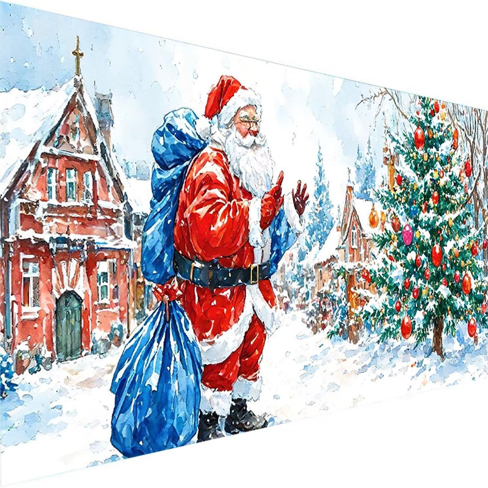 Malen nach Zahlen Kinder Festival, Malen Nach Zahlen Erwachsene, Geschenke für Mädchen Junge Bastelset, Malen nach Zahlen Winter | Malen nach Zahlen Ohne Rahmen, (60x120cm) Bastelset Erwachsene 9-9