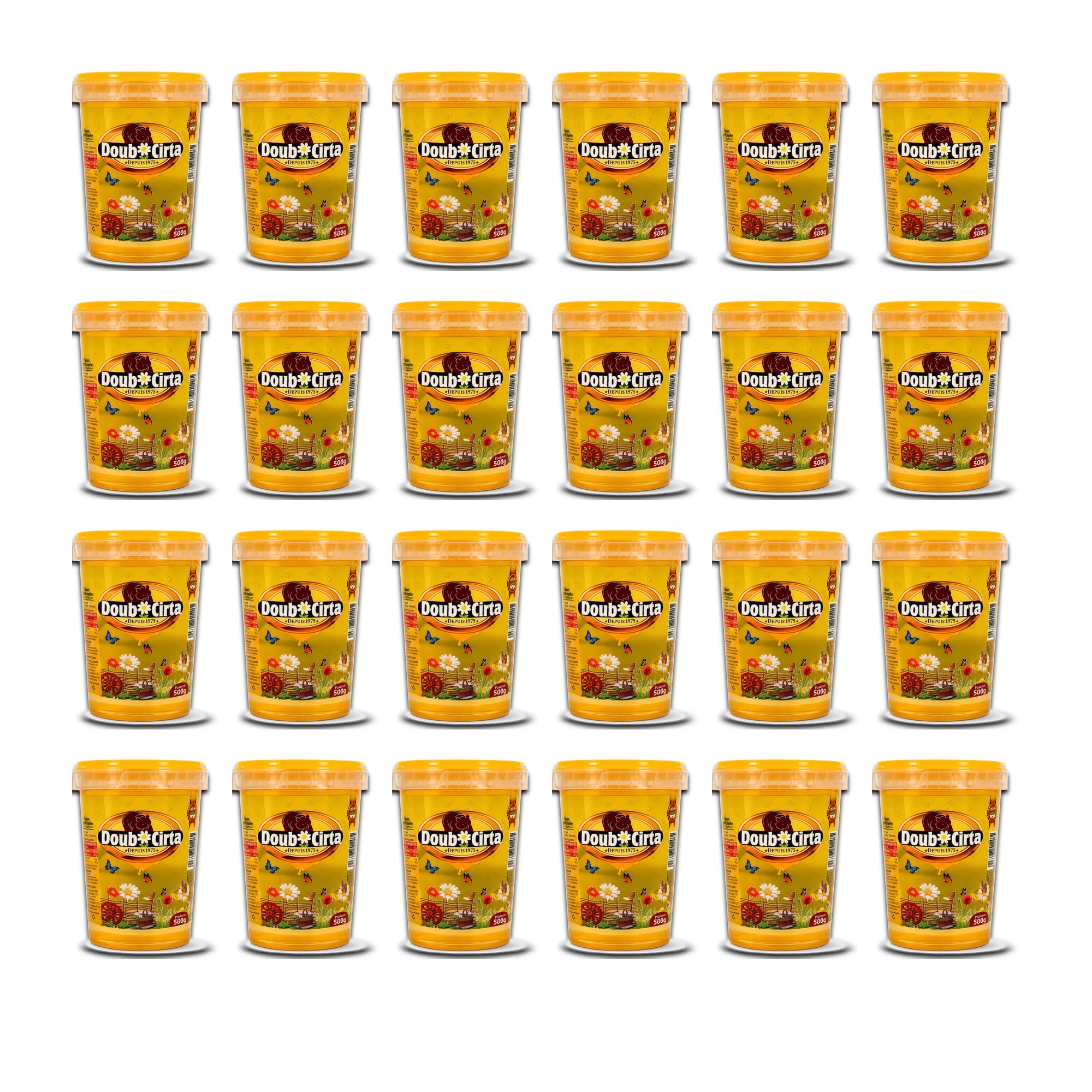 Doubsirta Sirop de Glucose 500g – Pack de 24 Pots – Sirop de Glucose pour Pâtisserie, Gâteaux, Confiserie, Desserts, Glaçages et Recettes Maison