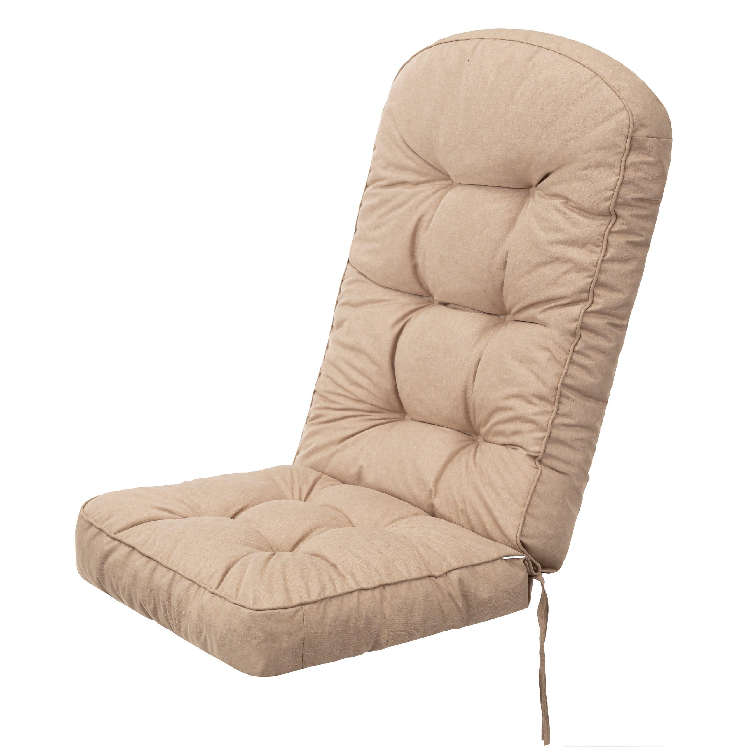 Cuscino per esterni 145 x 56 x 10 cm, colore beige, imbottitura spessa per sedie da giardino, poltrona da giardino e balcone, comodo cuscino e cuscino per pallet, per interni e mobili da