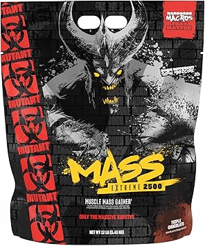 MUTANT Mass Extreme 2500 Gainer | Whey Protein Powder | Muscle Building | High Density and Clean Calories | 5450 g | Triple Chocolate : Amazon.de: Health & Personal Care