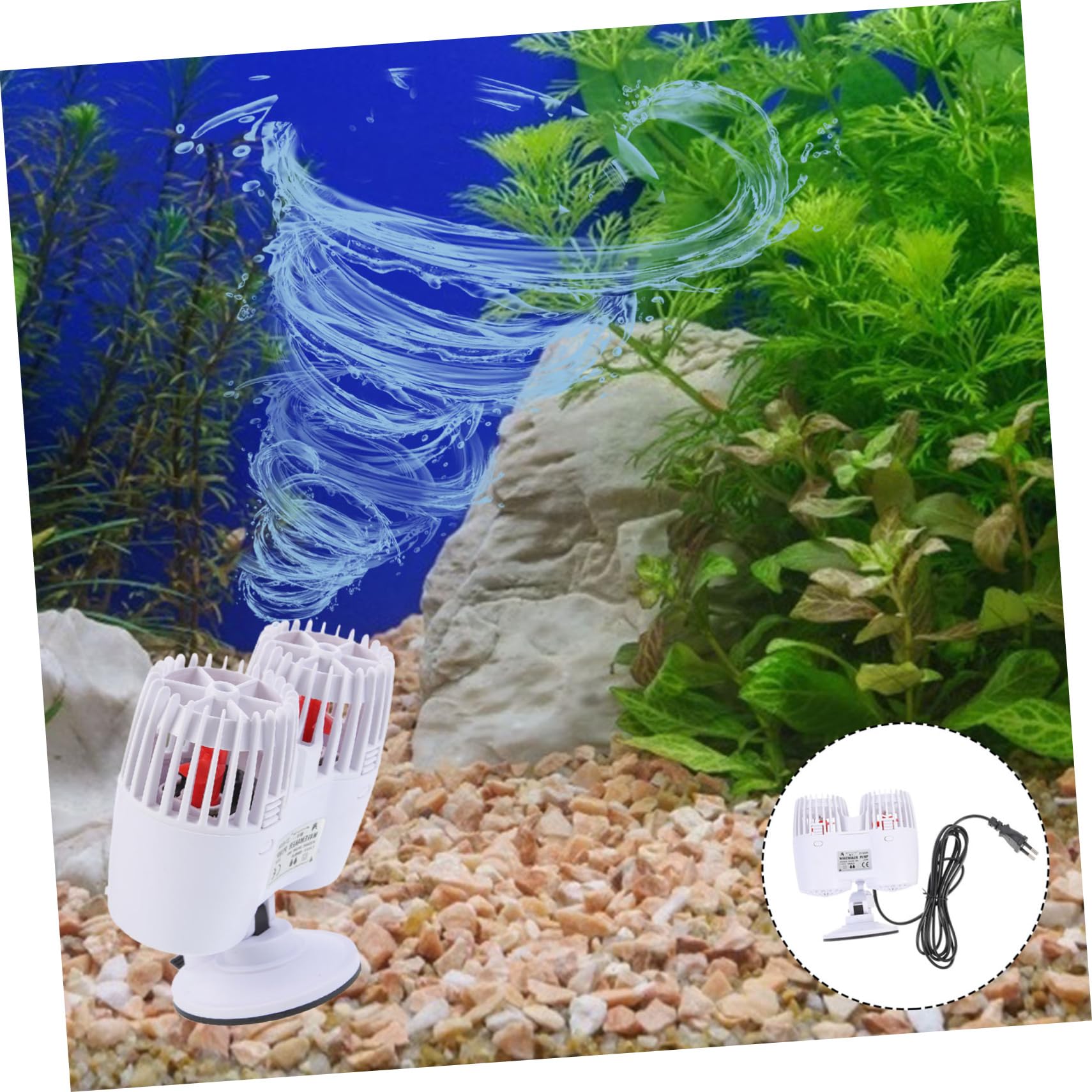 Hohopeti Aquarium Wave Maker Pumpe Leise Strömungspumpen Für Fischtanks Energiesparend Hochgradig Langlebig Und Installieren Zym Eu-