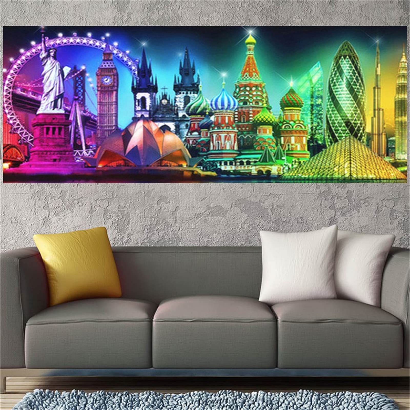 Loisirs Créatifs Adultes Enfants Broderie Diamant Ville New York 5D
