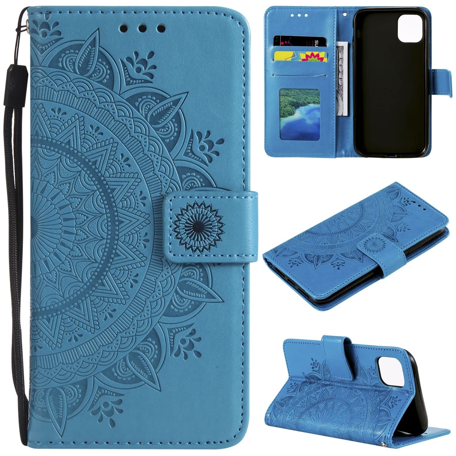 Coque iPhone 14 Pro bleu König Design protection premium - 6