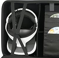 Vista 3 de Co2CREA - Funda de viaje rígida de repuesto para consola Sony PlayStation 4 PS4 Pro PlayStation VR PSVR