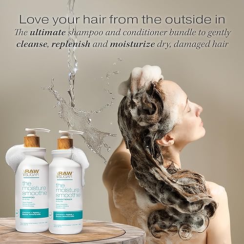 Miniatura 10 de Raw Sugar Paquete de batido de humedad  máscara para el cabello champú acondicionador y mascarilla para el cabello cuidado del cabello para cabello