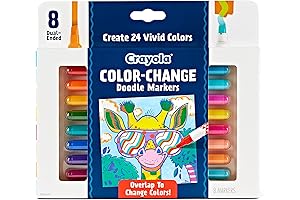 Kids' Magical Color Changing Markers - Set of 8 Vibrant Colors