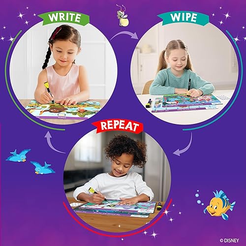 Miniatura 6 de Skillmatics Busca y encuentra el juego educativo de las princesas de Disney actividades de aprendizaje preescolar reutilizables, juguetes de