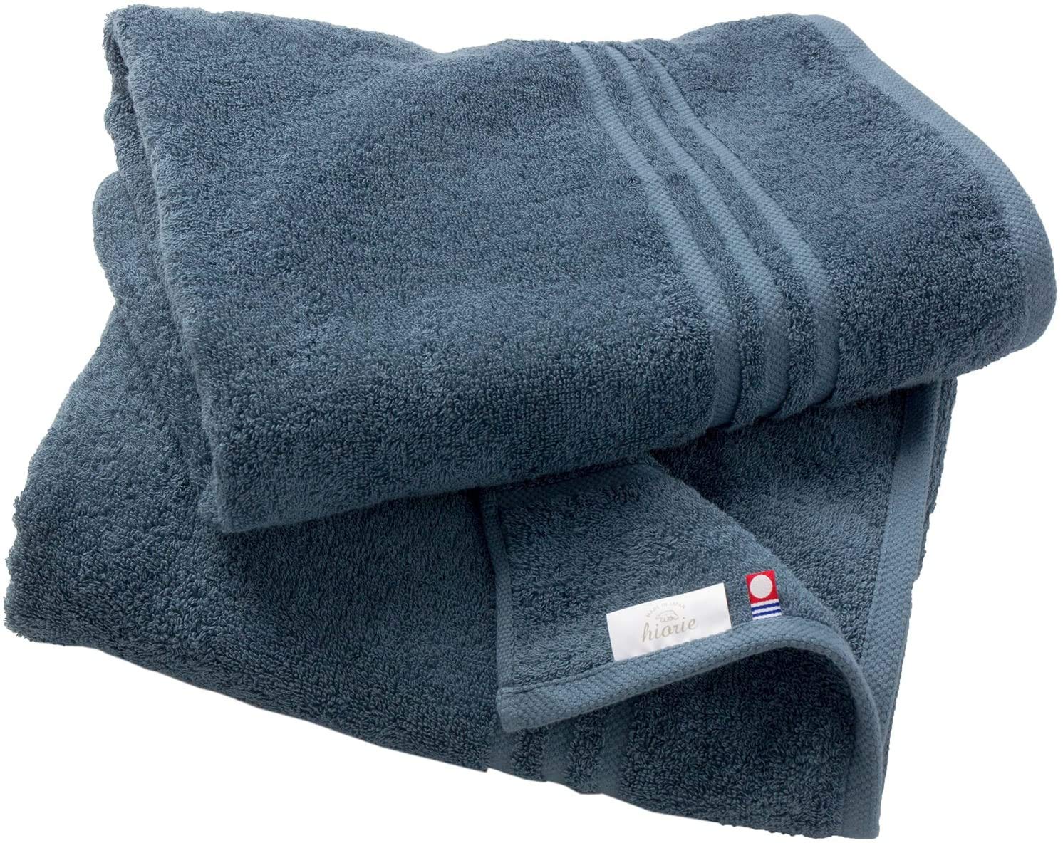 Imabari TowelModern, Fast Drying, Highly Absorbent - 2 Pieces Bath Towel Sets, Cloud Blue