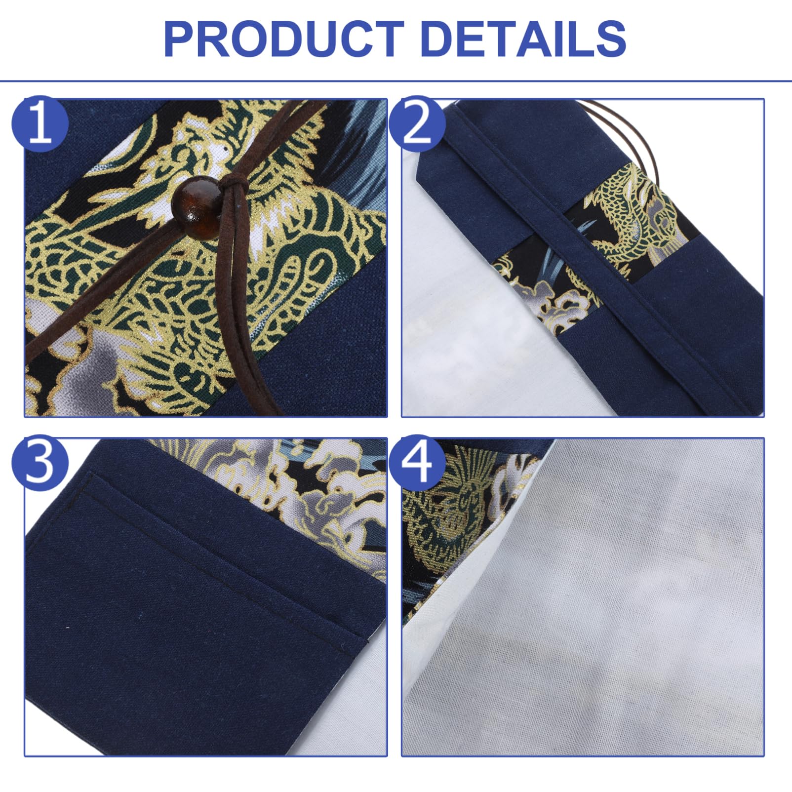 EXCEART 5pièces Housse De Fait Main Protège-cahier Ornemental Étui De Élégant Pour Anti-rayures Et Réutilisable