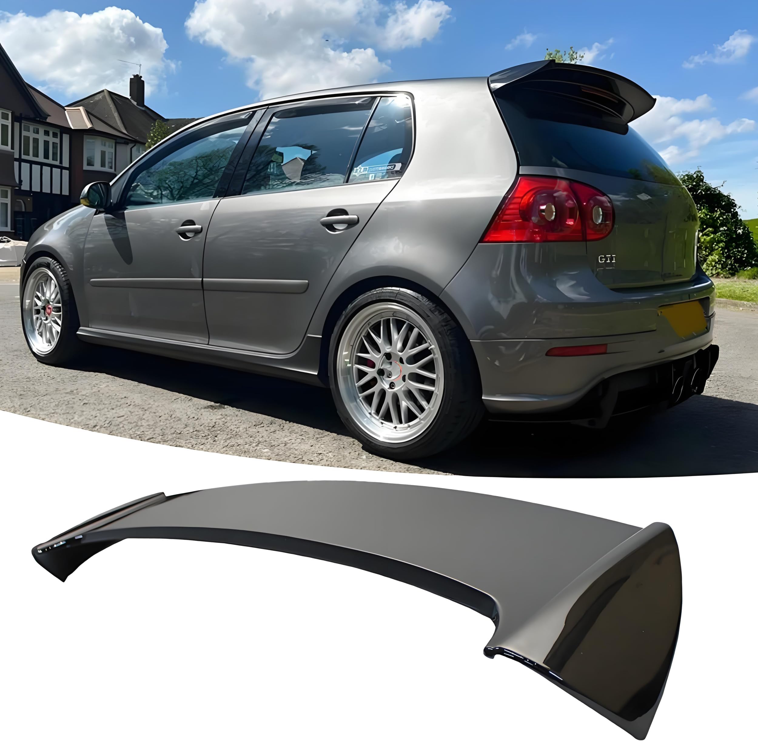Rear Tailgate Roof Spoiler Visor Wing Fit for Volkswagen VW Golf GTI/ R32 MK5 2006 2007 2008 2009 Lip Exterior Accessories Gloss Black