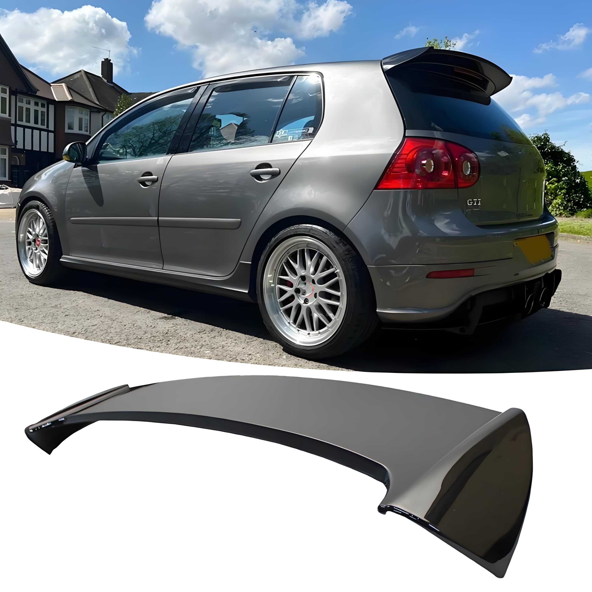 Rear Tailgate Roof Spoiler Visor Wing Fit for Volkswagen VW Golf GTI/ R32 MK5 2006 2007 2008 2009 Lip Exterior Accessories Gloss Black