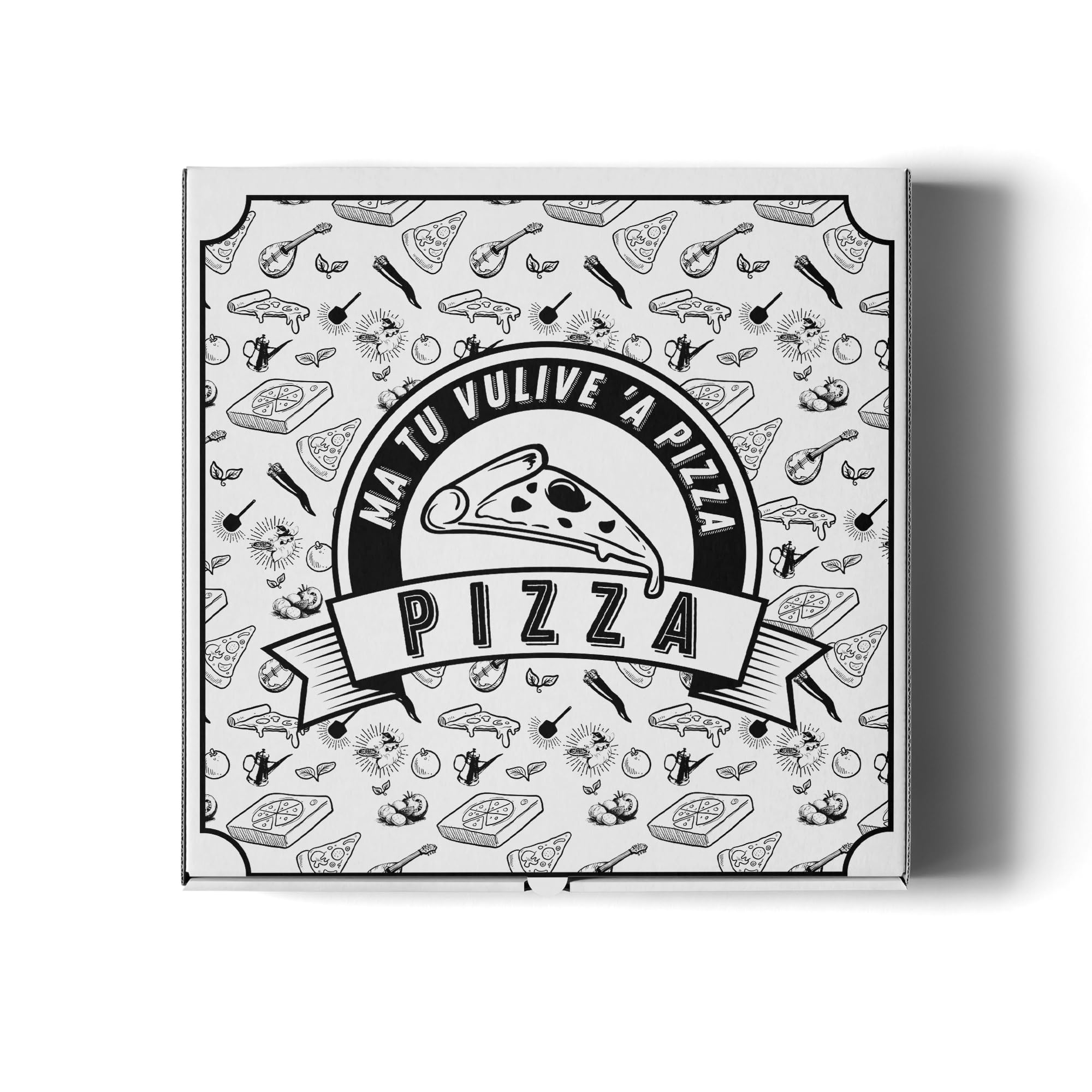 Cartone Pizza Termico 33x33x3,5 cm con Interno in PET per Pizzerie e Asporto