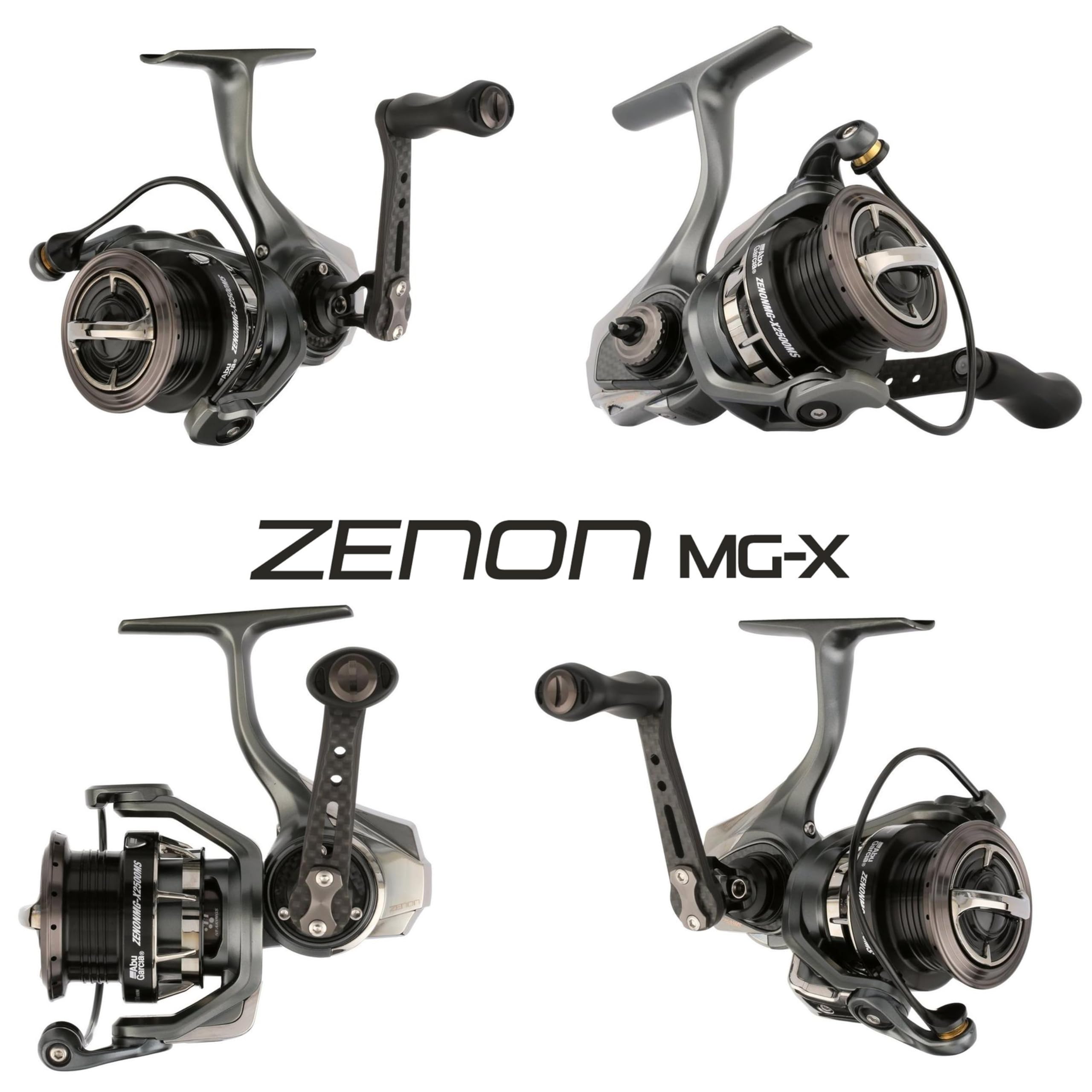 Abu Garcia ZENON MG-X 2500MS Kołowrotek spinningowy | Ultralekki kołowrotek z magnezu dla wędkarzy słodkowodnych i słonowodnych | Płynny hamulec i rakietowe prowadzenie linki | Dostępne są 2 opcje