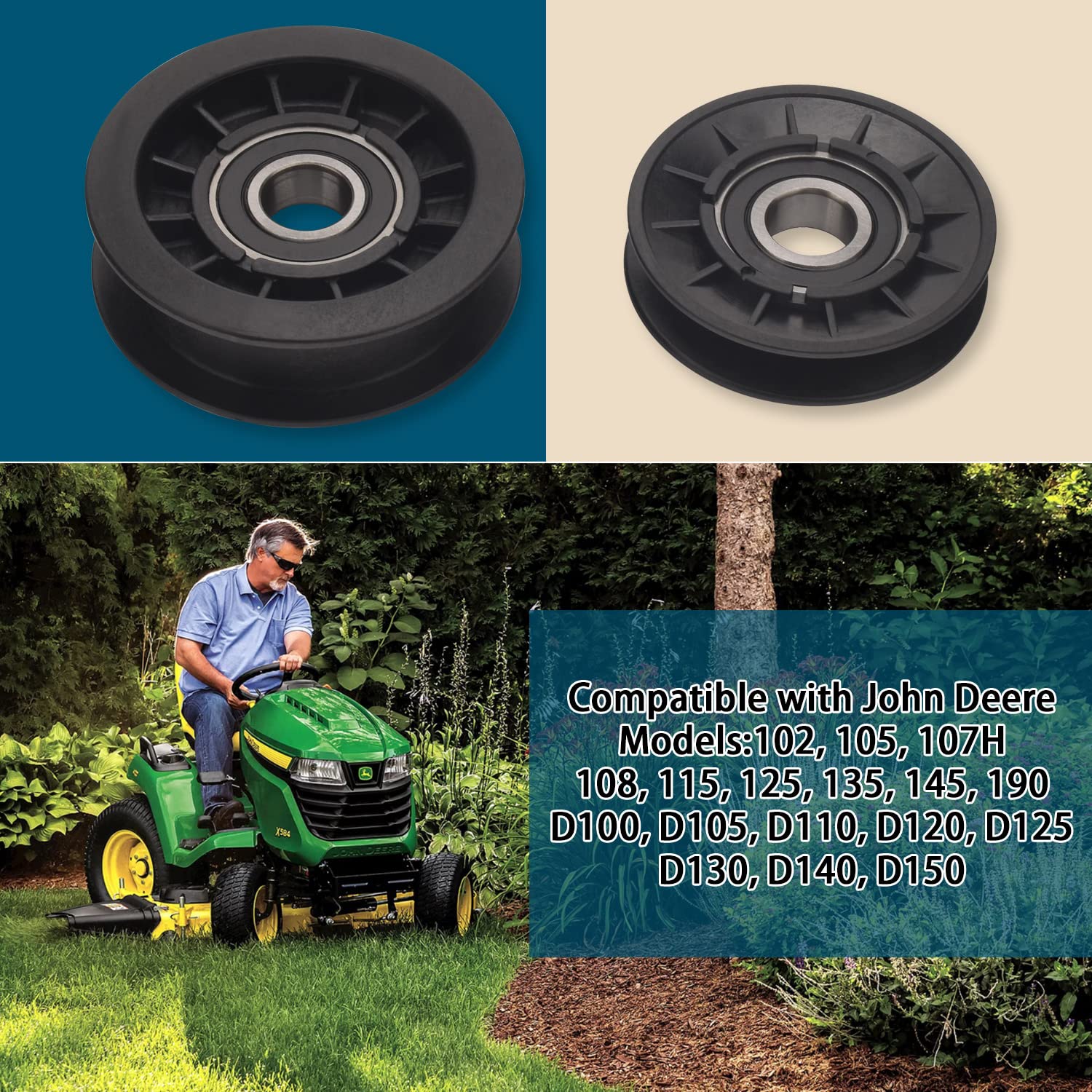 John Deere L110 D110 Mower Deck Belt Diagram Pulley John Deere