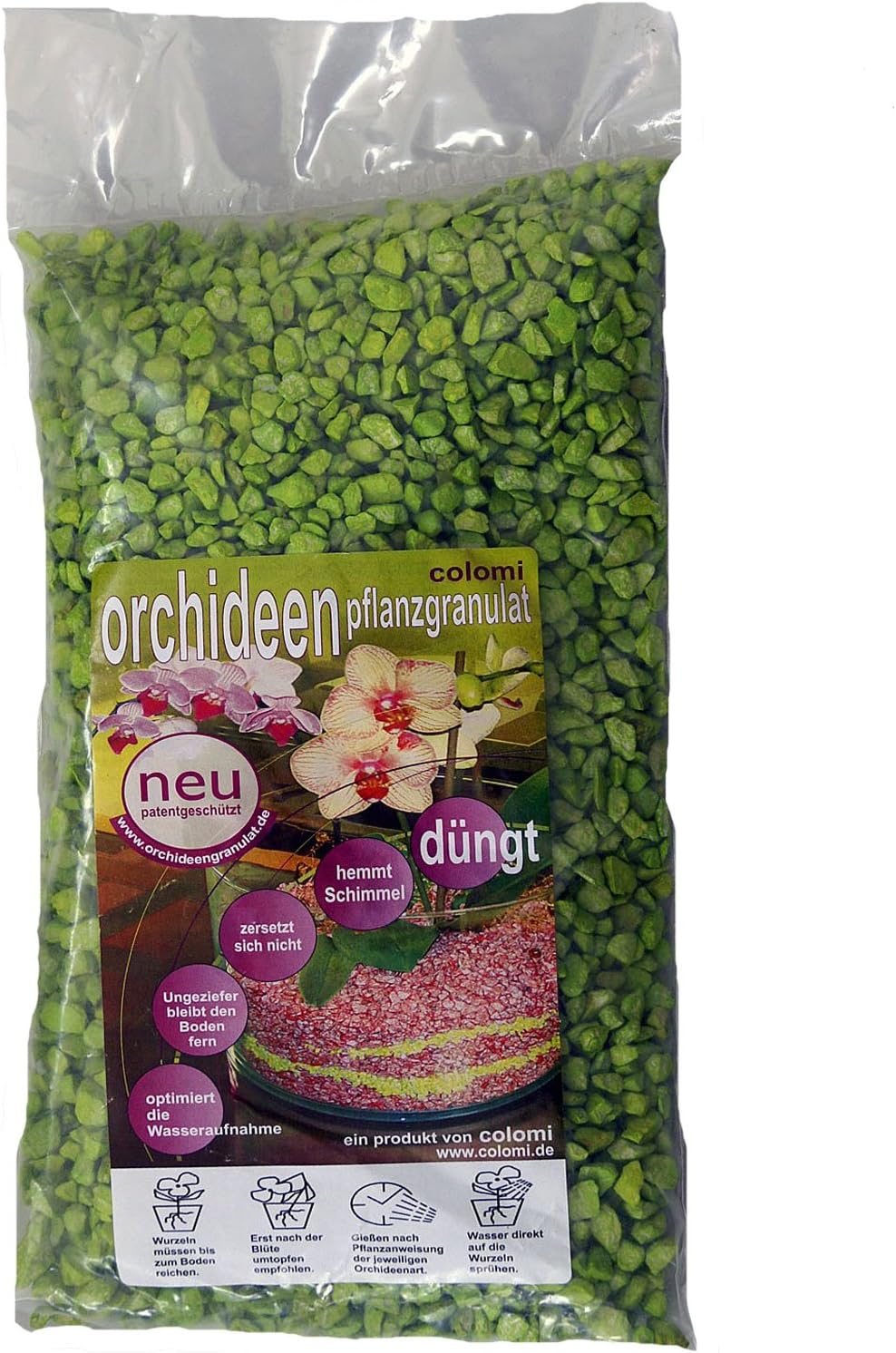 ColomiOrchid Granules 1 Litre Fine Apple Green
