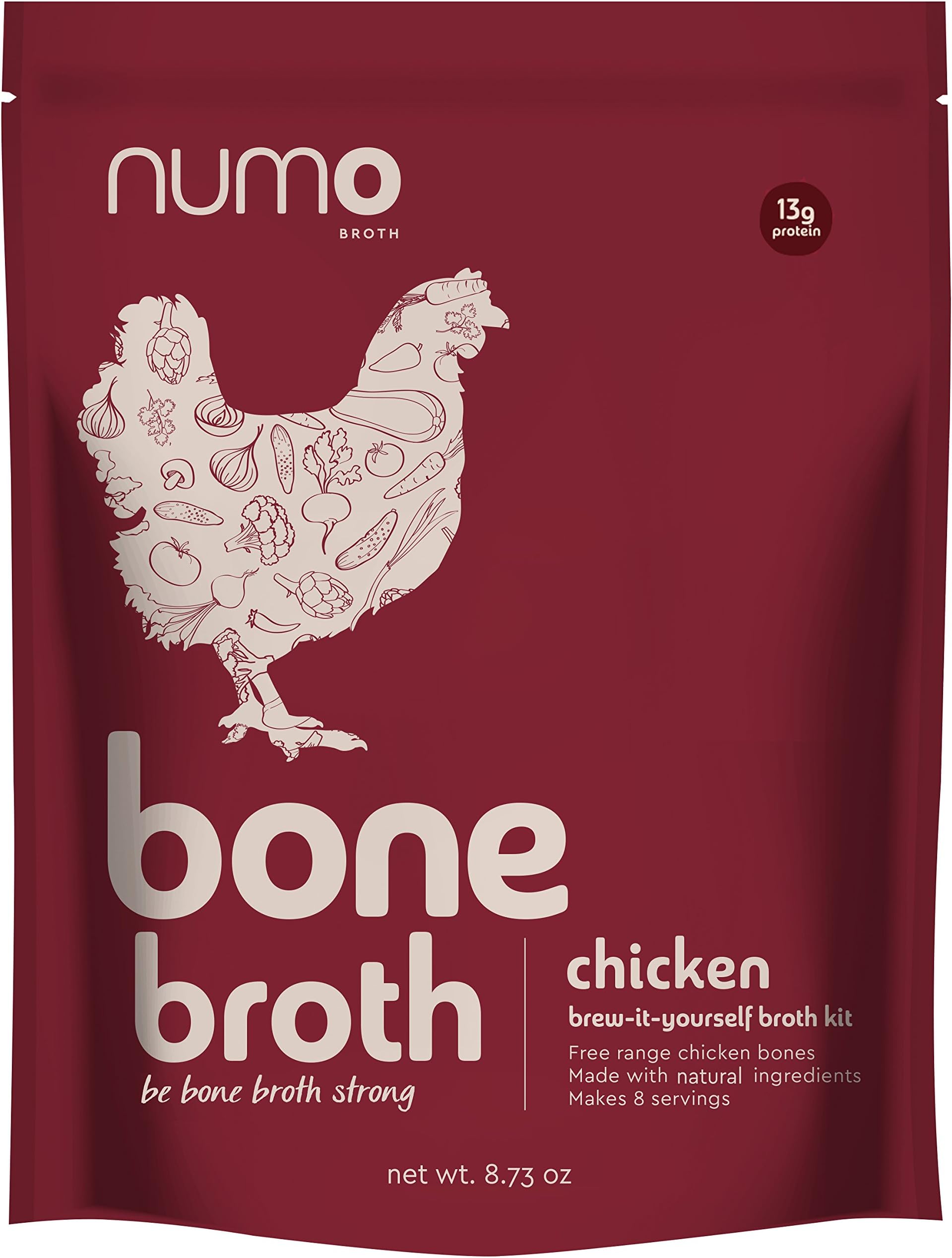 Chicken Bone Broth Kit By Numo Broth - 100% Free-Range Chicken