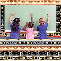 Vista 6 de Yexiya 4 Rollos 131 pies Bordes para Tablón de Anuncios Noche de Cine Borde de Tablón Marquesina Roja de Teatro Decoraciones de Cinta de Carrete