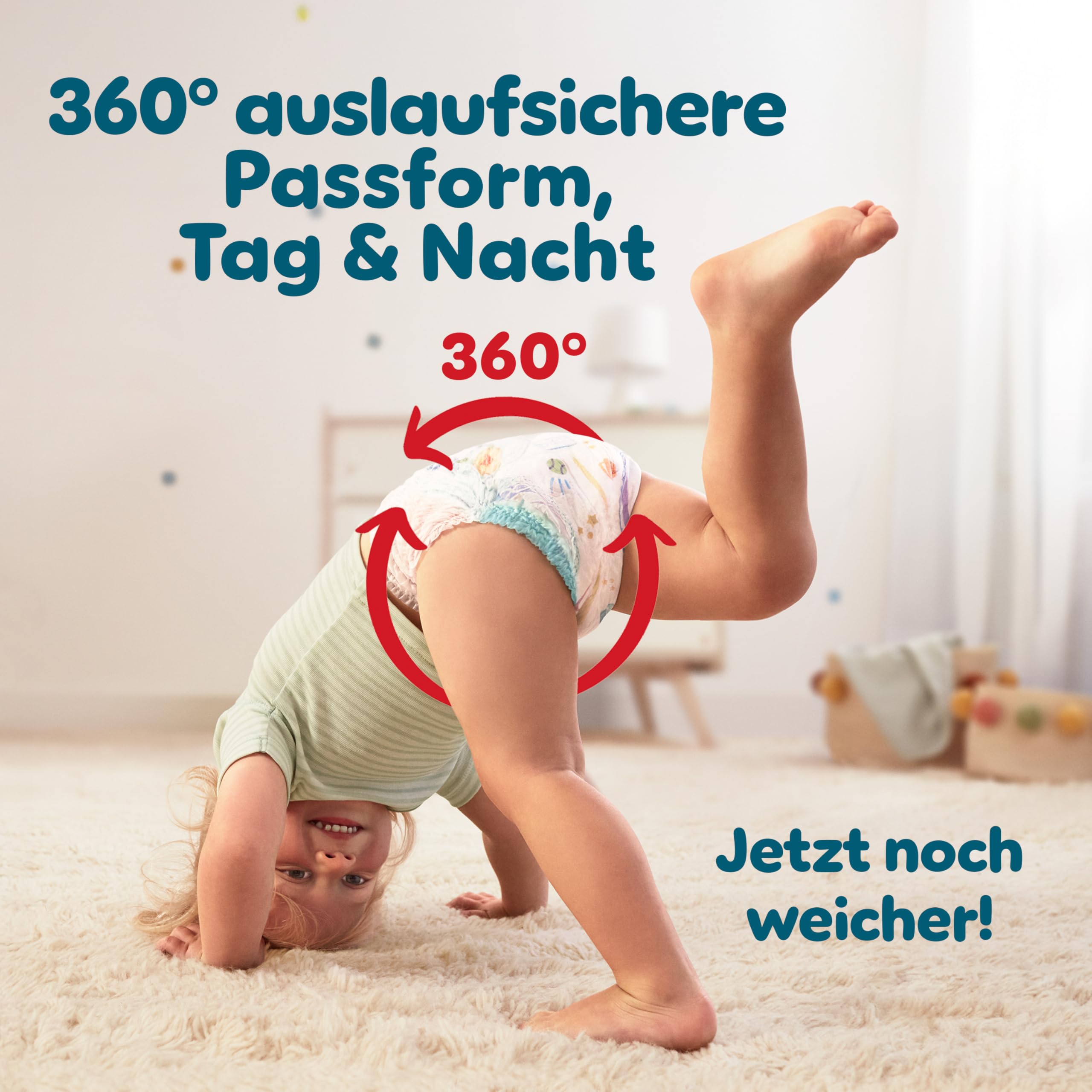 Pampers Bundle Baby-Dry Pants Größe 5, 180 Stück, 11kg-17kg + Aqua Soft Touch Baby-Feuchttücher, 15 Packungen mit 60 Feuchttüchern = 900 Feuchttücher