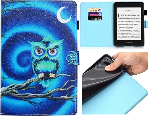 Miniatura 8 de Funda para Kindle Paperwhite, ranuras para tarjetas ligeras y delgadas con funda de encendido y apagado automático para Amazon Kindle Paperwhite