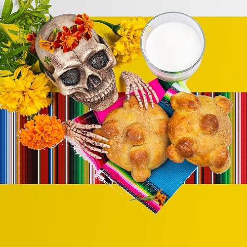 Miniatura 6 de Oudain Mantel de plástico para fiesta, 3 piezas, 108 x 54 pulgadas, desechables, impermeables, mexicanos, a rayas, para noche de tacos, festivales,