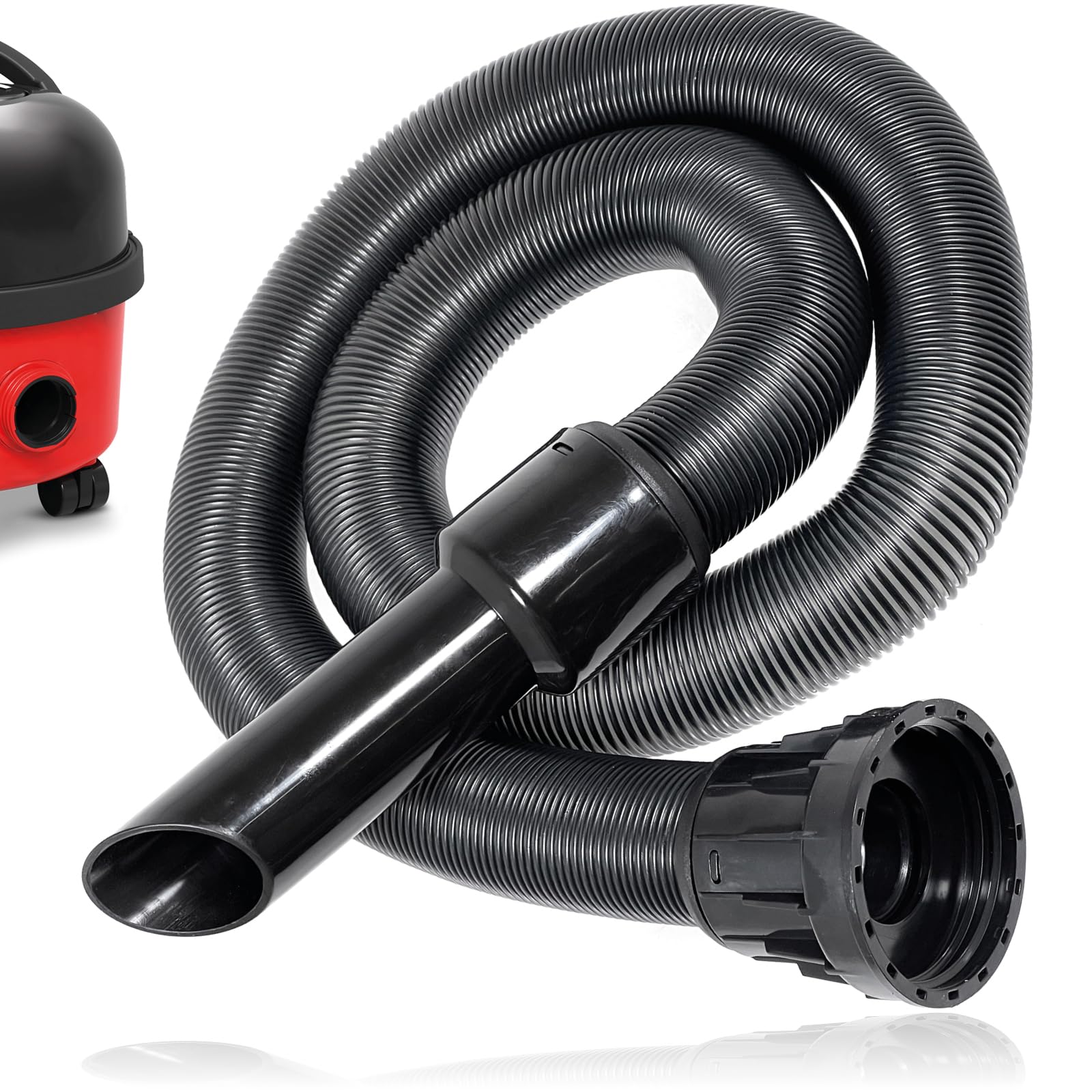 Spares2go Black 6M Extra Long Hose For Numatic Henry Hetty Vacuum Cleaner (6 Metres)