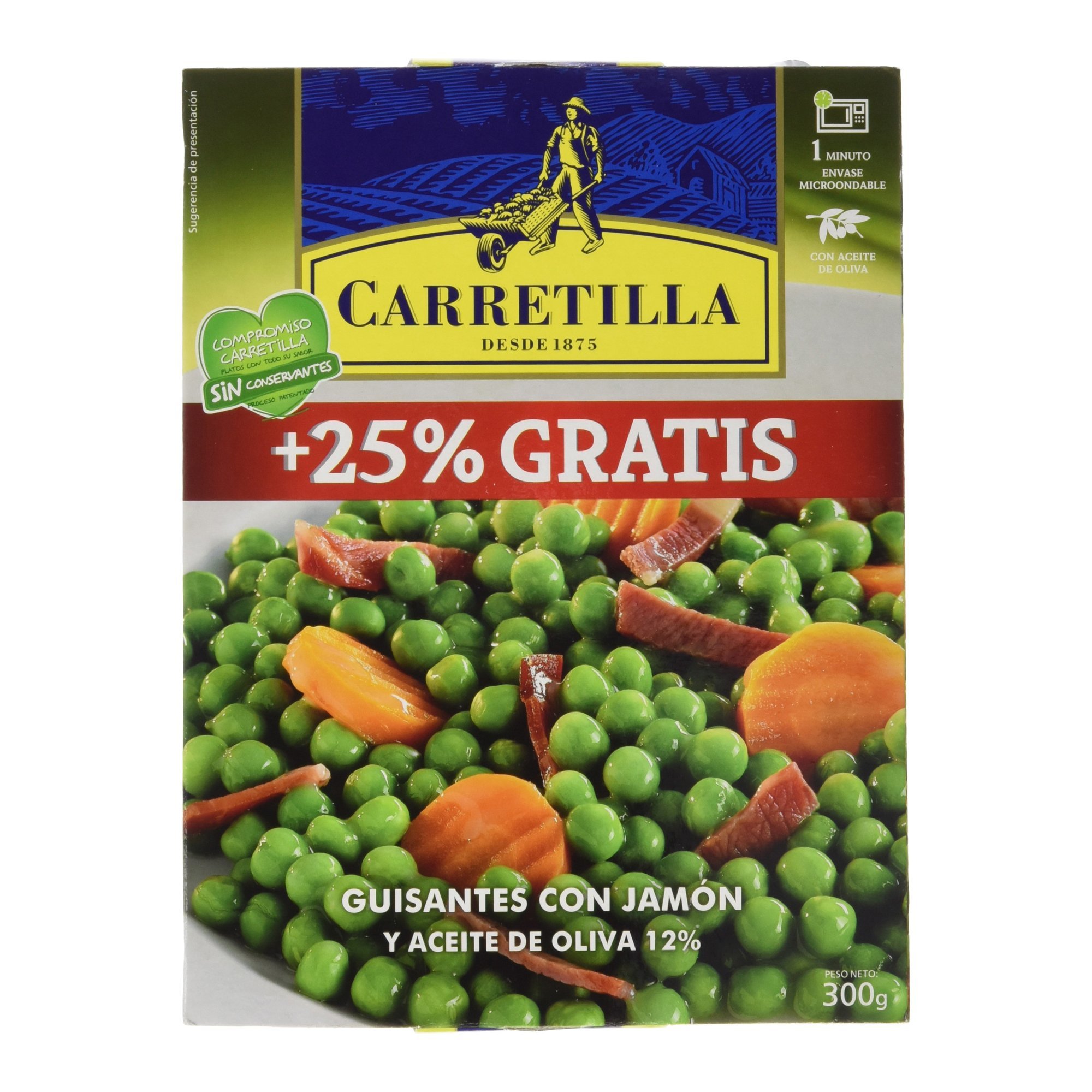 Carretilla - Guisantes con jamn - 300 g - [pack de 2]