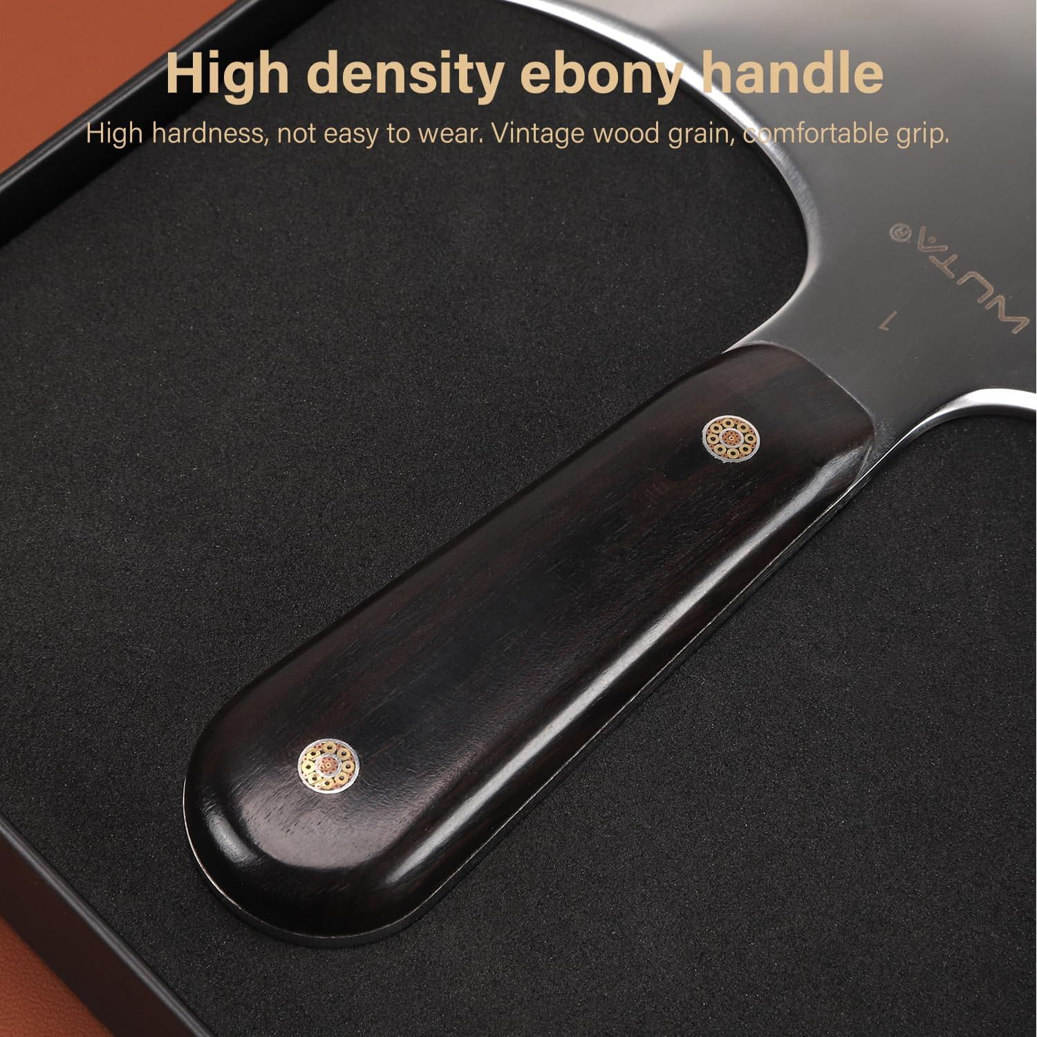 WUTA Leather Cutting Knife Ultra Sharp Round Head Craft Skiving Cutting Tools Round Leathercraft Knife DIY Handmade Senior Leather Tools(1# 3 inches)
