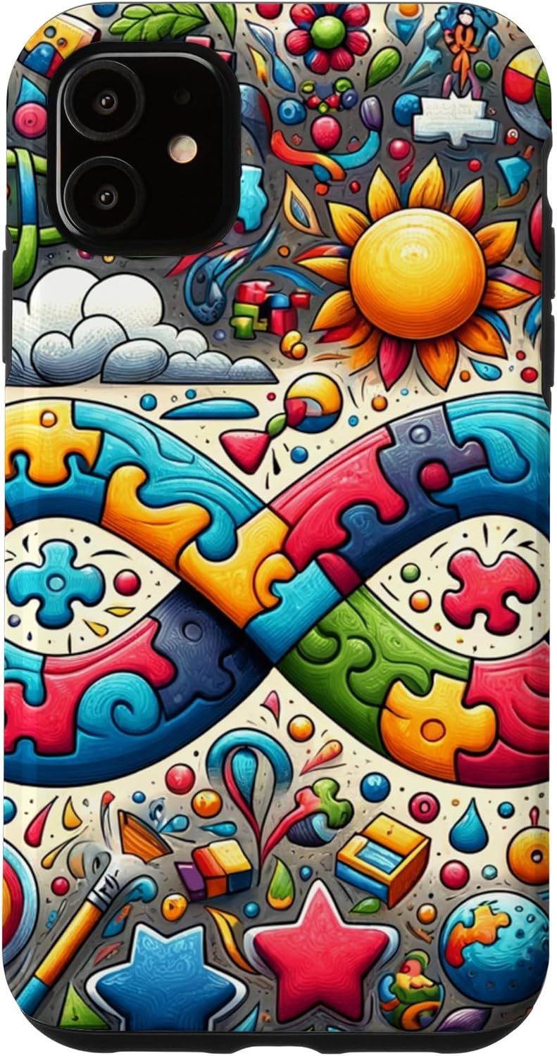iPhone 16 Pro Max Autism Awareness Pattern Case