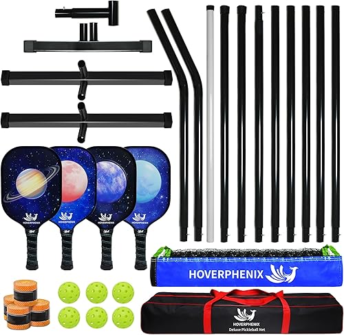 Miniatura 4 de Pickleball Net for Driveway, 22FT Regulation Size Pickleball Net with Paddles Set of 4, Pickleballs and Carry Bag for Outdoor Indoor Game
