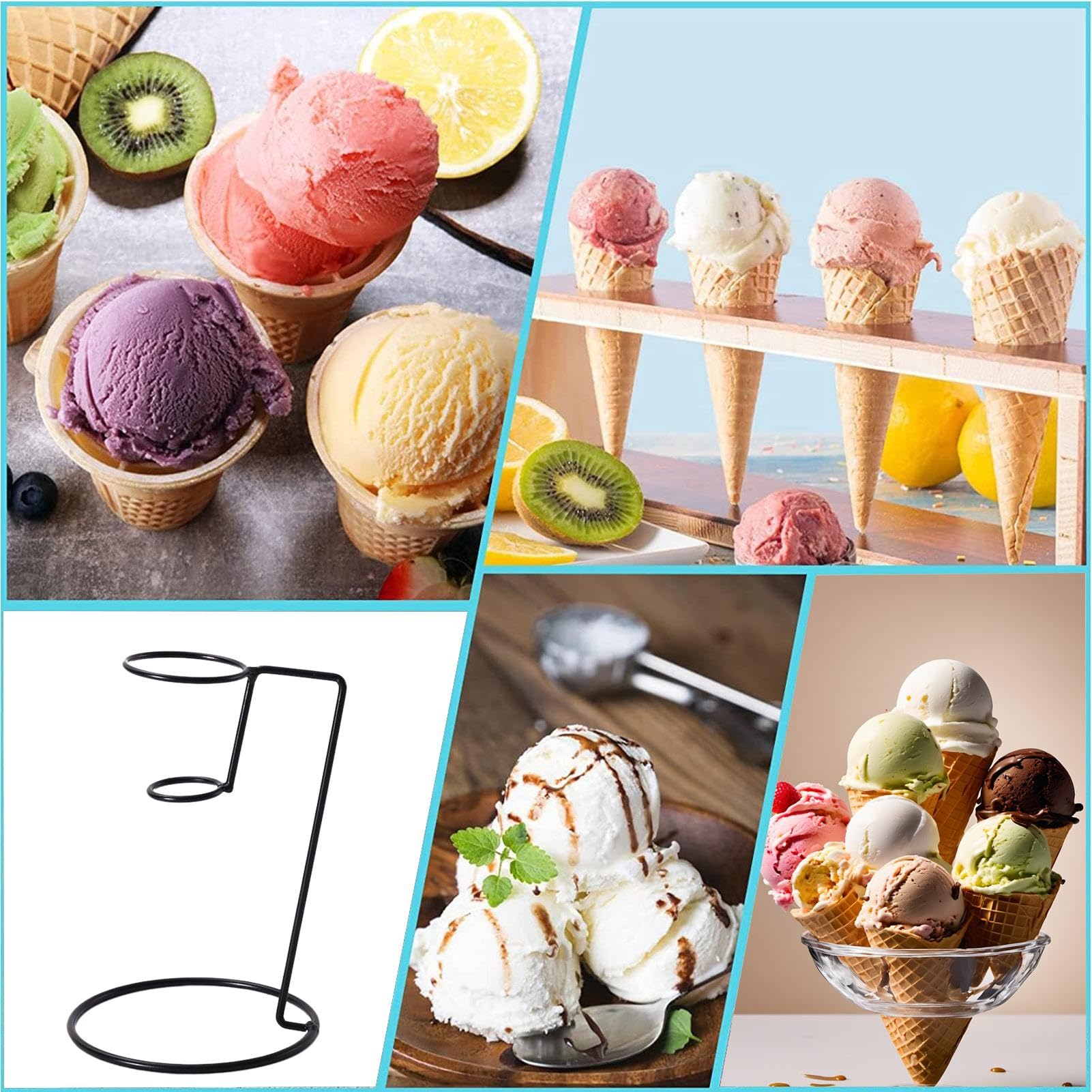 Amazon｜アイスクリームスタンド ソフトクリームスタンド コーン