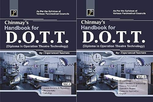 Chinmay's Handbook for D.O.T.T. (Diploma in Operation Theatre Technology) 1st Year Combo Set of 2 Books. As Per The Syllabus of Various Paramedical Councils