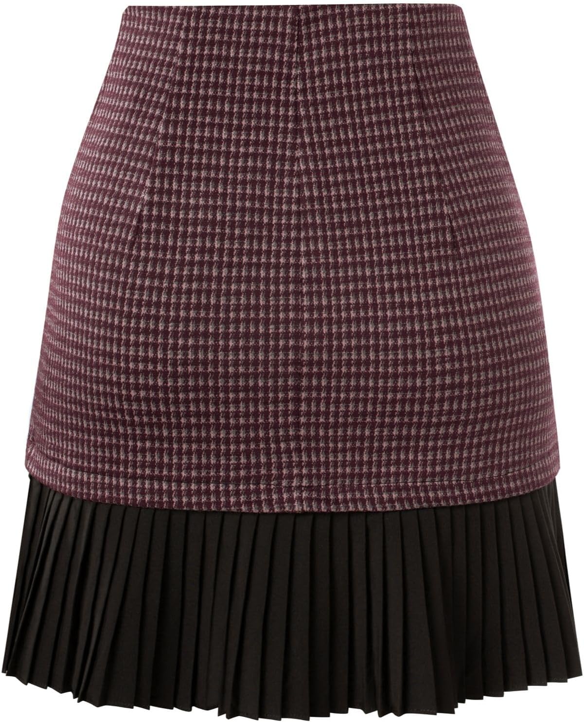 Kate Kasin Women's Casual Plaid High Waist Pleated A-Line Uniform Mini Skirt - Image 7