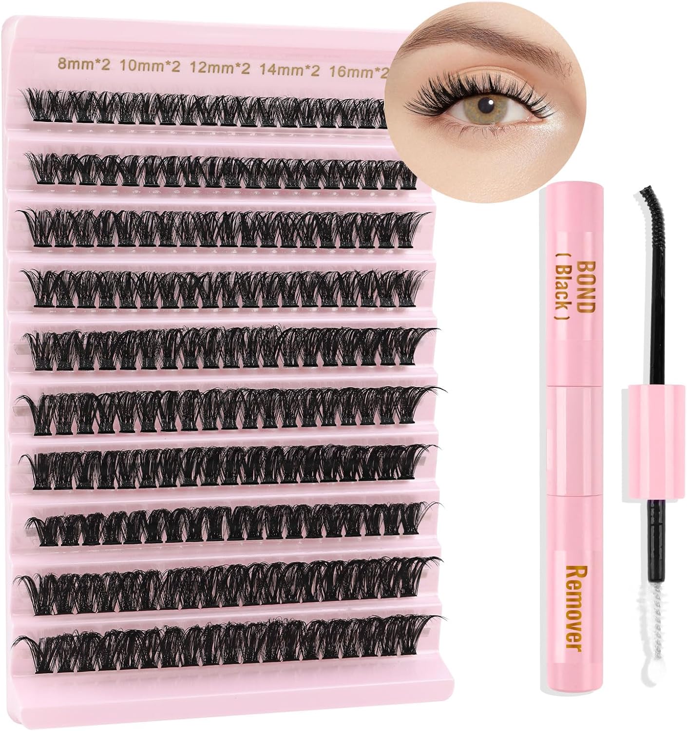 Poiuyoiu Eyelashes 60D Eyelash Extensions, Eyelash Extensions, Glue, Artificial Eyelashes, D-Curl, Cluster, Eyelash Extensions, Natural Look, Length 8-16 mm, Individual Eyelashes Poiuyoiu Eyelashes 60D Eyelash Extensions, Eyelash Extensions, Glue, Artificial Eyelashes, D-Curl, Cluster, Eyelash Extensions, Natural Look, Length 8-16 mm, Individual Eyelashes